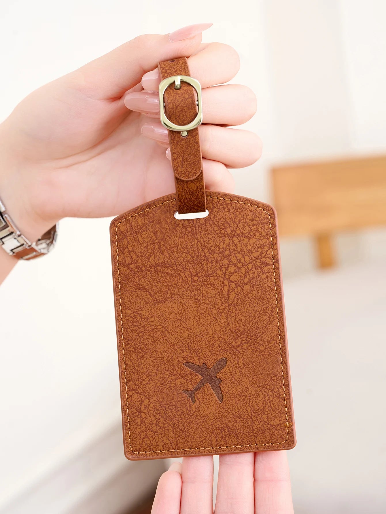 1PC Anti-lostPULeather Luggage Tag Privacy Luggage Protector Case for Suitcases and Travel Bags Men and Women Travel Accessories