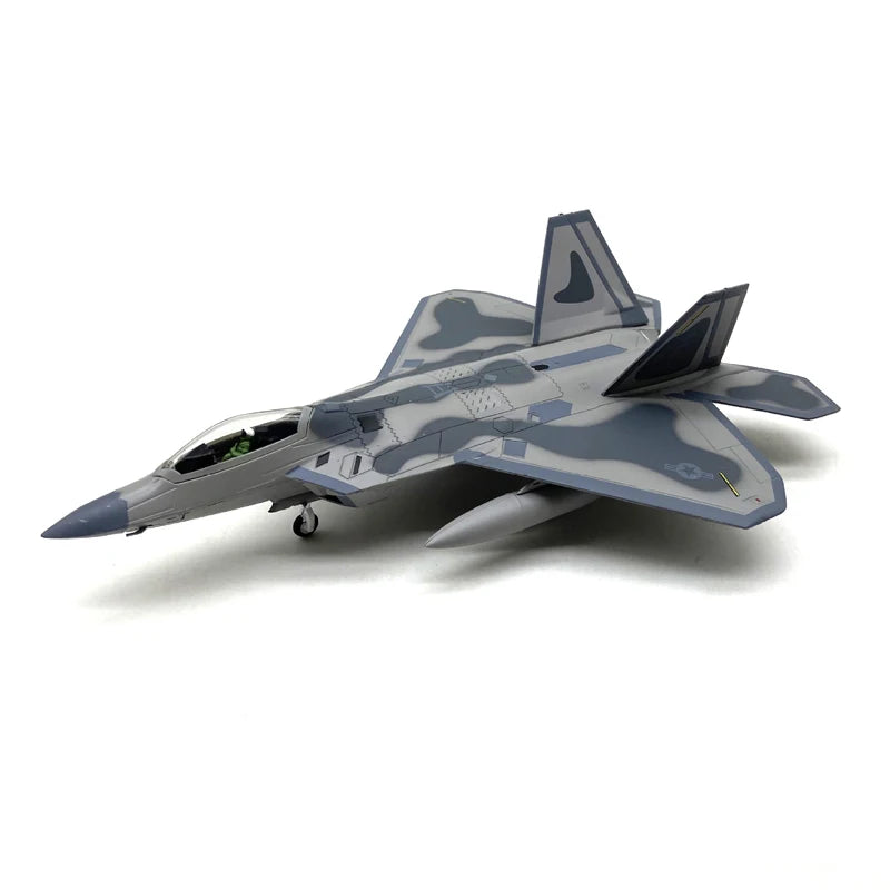 JASON TUTU 1/100 Scale Diecast Alloy Model F-22 Fighter US Air Force Aircraft F22 Raptor Collect Gifts