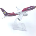6Inch 16CM Aircraft Model B737 Thailand Nok Air Toy Plane Alloy Metal Diecast Airplane With Base Collection Display Gifts
