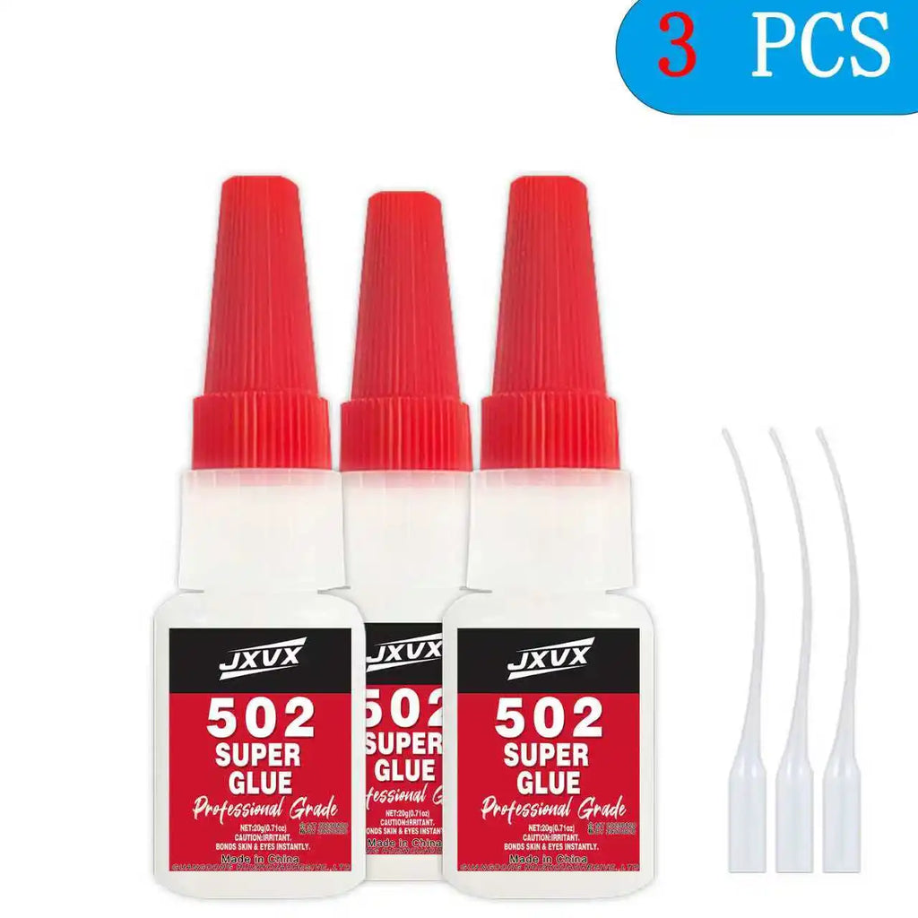 10PCS 502 Super Strong Adhesive 20g, Cyanoacrylate Insta Adhesive, for Hard Plastics, Crafts, Ceramics, Frame, Leather, Metal, Strong Bonding Liquid Versatile Glue Tool,With precision dispenser.