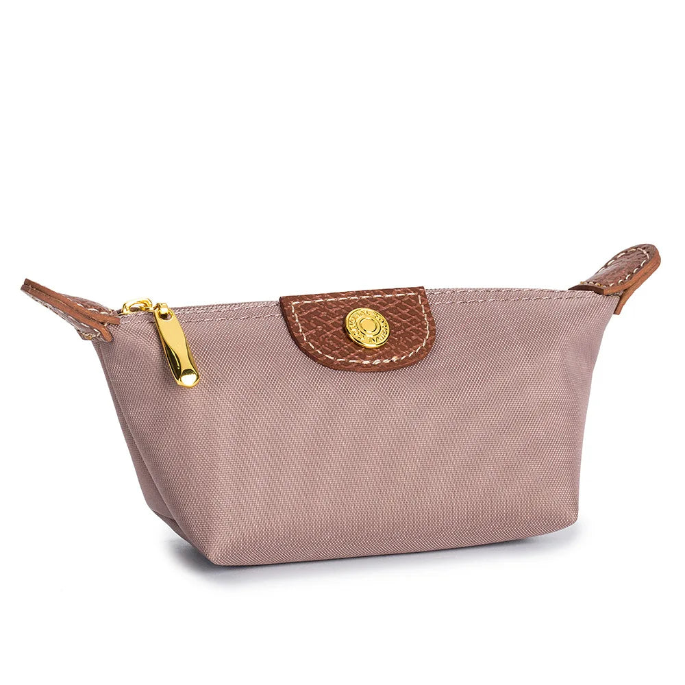 Mini Dumpling Coin Purse Fashion Nylon Makeup Bag Lightweight Portable Lipstick Earphone Storage Case Ins Style Women's Wallet