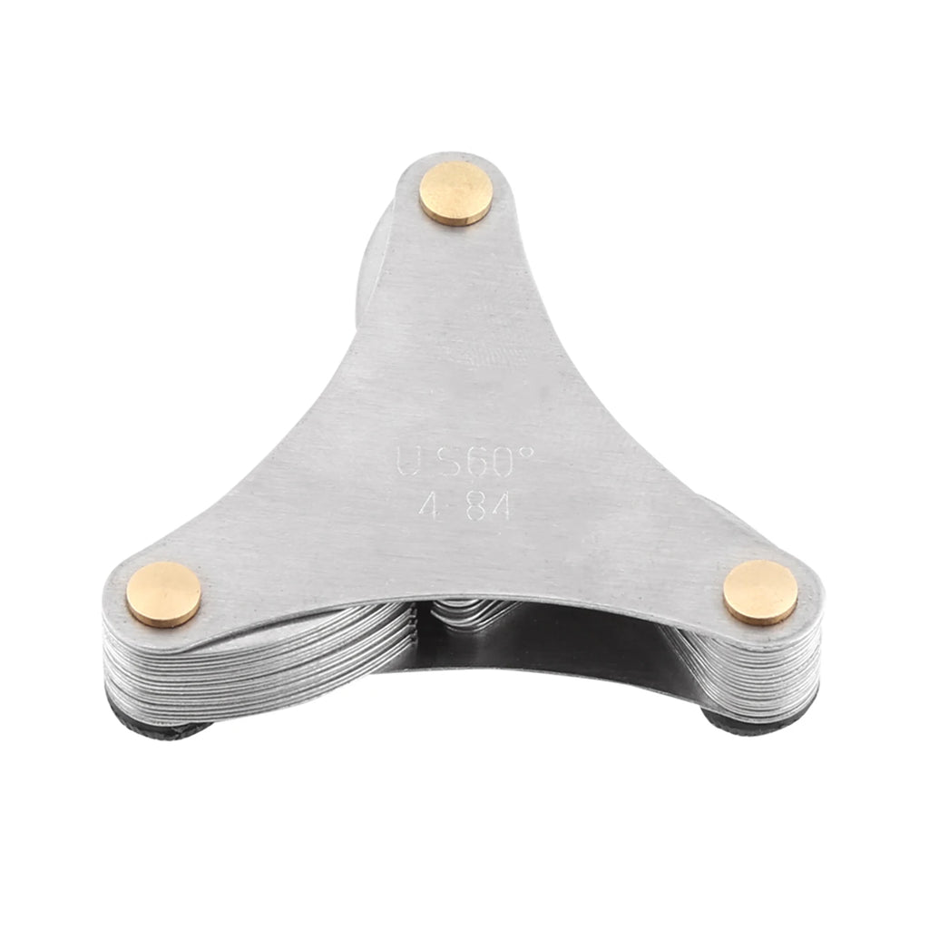 Thread Measuring Gage 51/ Stainless Steel Thread Plug Gage 60 and 55 Degree Screw Pitch Measuring Tool Thread Measuring