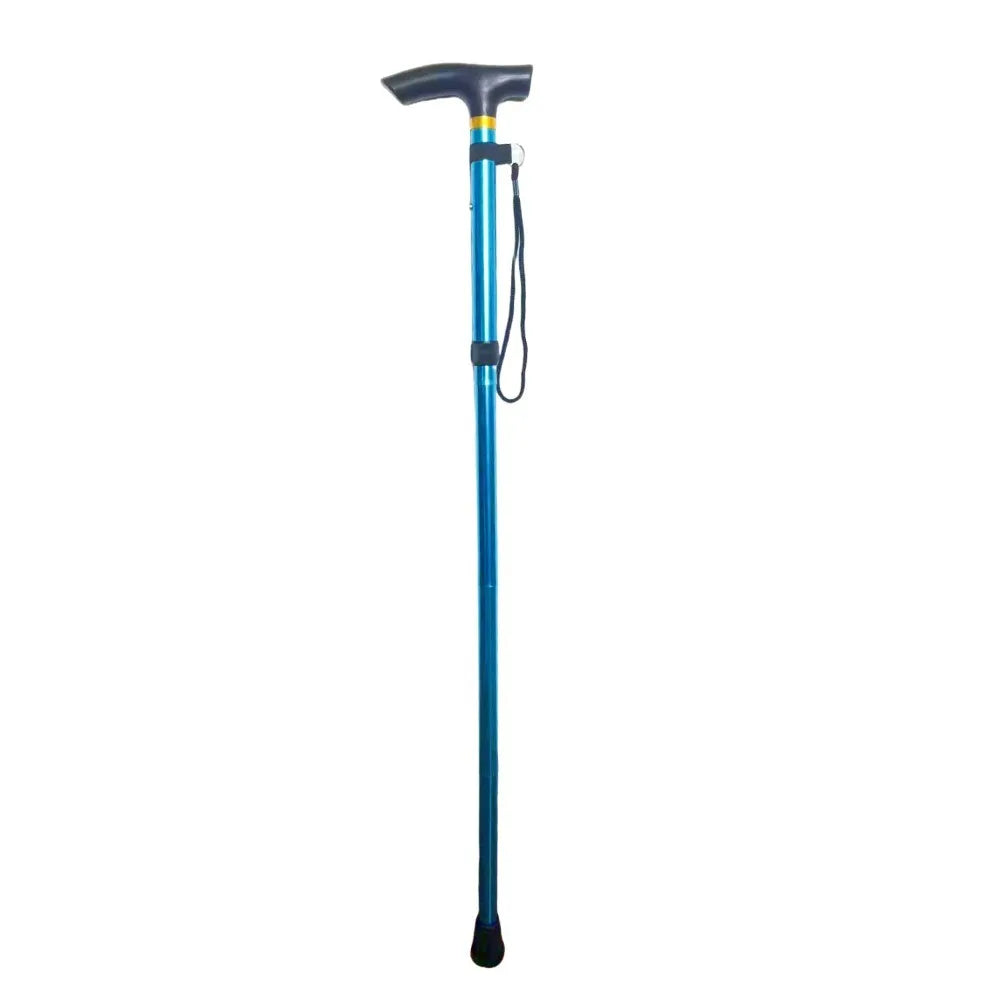 Lightweight Telescopic Trekking Stick Strengthen 5-Section Crutches Adjustable Portable Folding Canes for Adults Elderly People