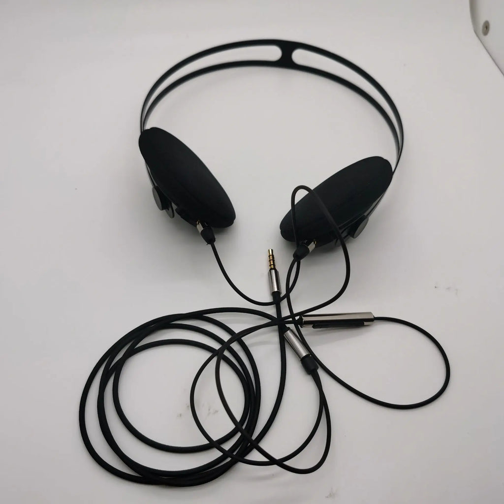 Poyatu Retro Headphone Stereo Open On-ear Lightweight Headset Earphones 50mm Unit Detachable MMCX Cable Metal Headband