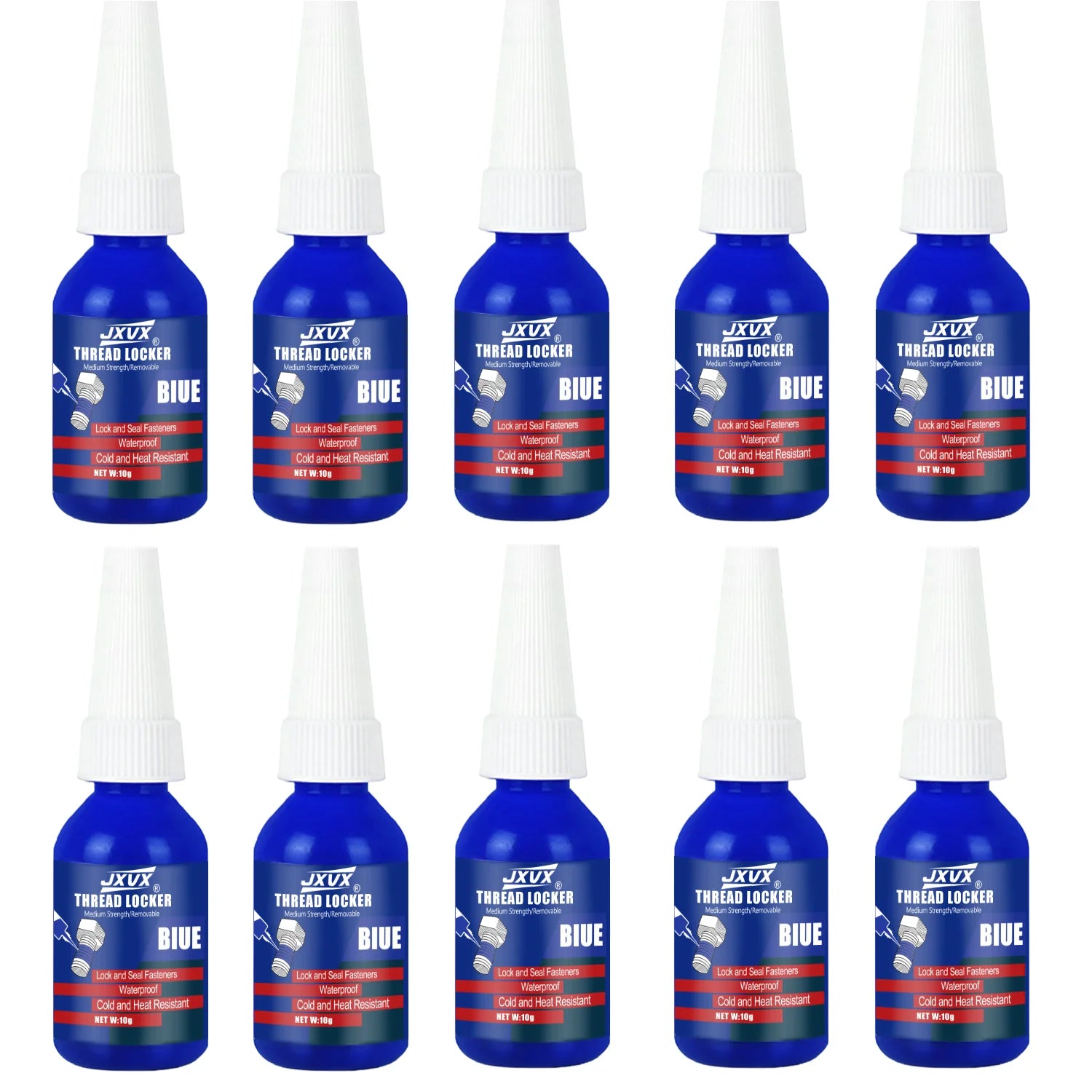 Lock Tight Thread Blue Thread Locking Agent, Medium Strength Blue Anaerobic Adhesive for Fixing Screws and Nuts, Anti-Loosening,