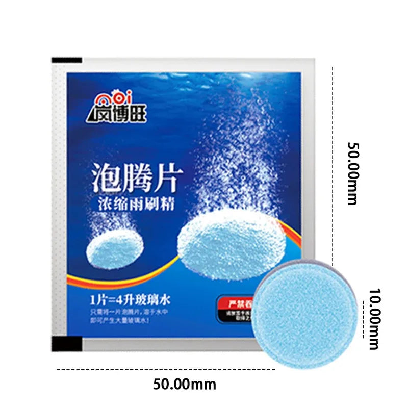 200-10PCs Solid Car Windshield Cleaners Effervescent Tablets Windscreen Window Glass Dust Wiper Car Wash Tool Car Accessories