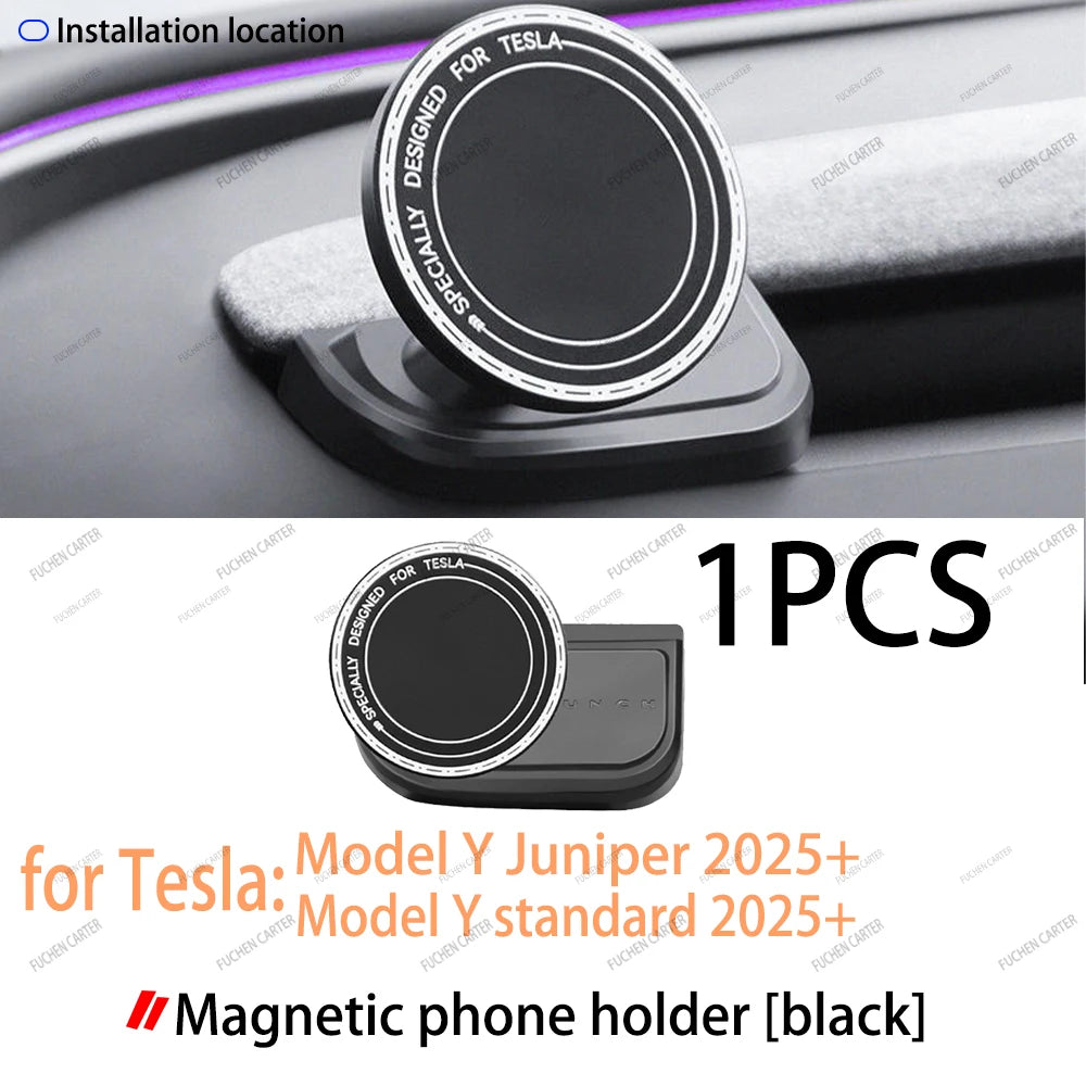 For Tesla Model Y Juniper 2025& Standard 2025+ Console & Armrest Hidden Storage Box Cup Holder Console Organizer Box Accessories
