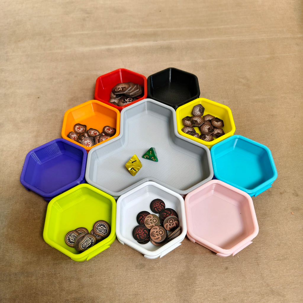 token tray Board game storage box portable board game accessories game props script kill token hex dice box