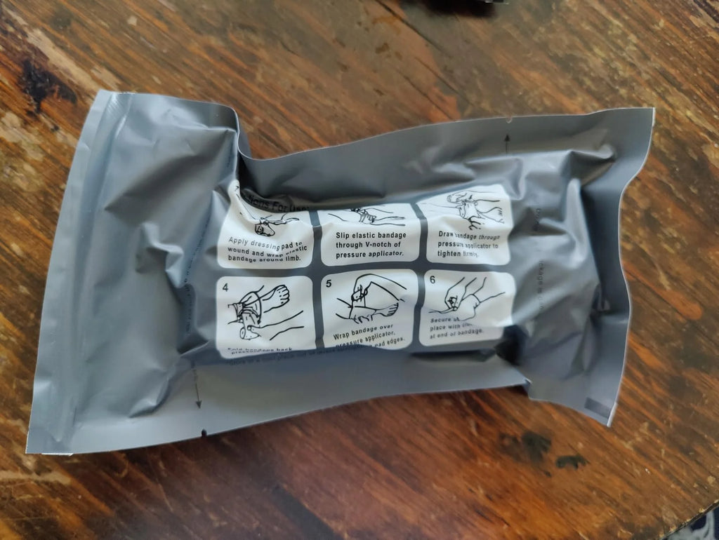 4/6inch Israeli Emergency Pressure Bandage Rescue Wound Dressing IFAK Kit High Elasticity Vacuum Packed Outdoor Hiking Essential