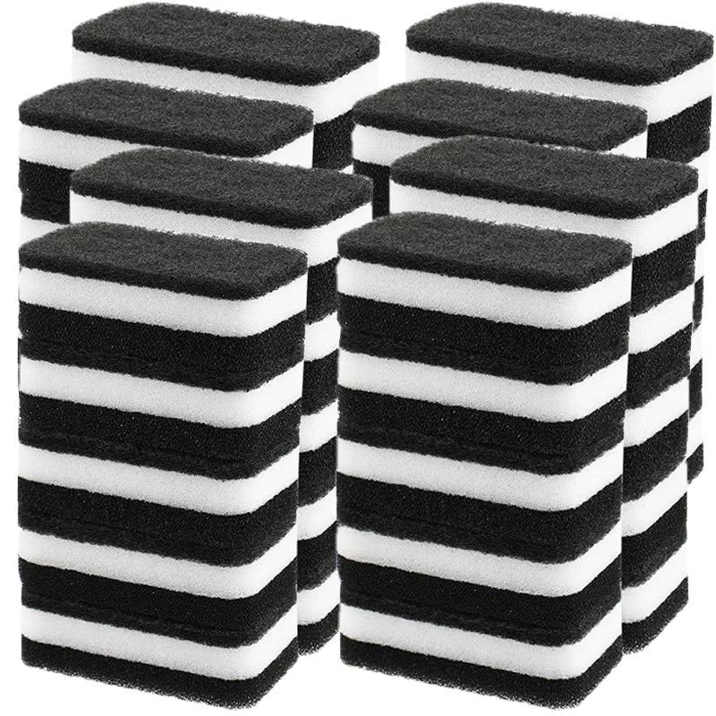 10/20/50Pcs 3-Layer Car Wash Sponges with Dual-Sided Design Soft Microfiber Auto Detail Cleaning Sponge Pad Absorbent Scrub Tool