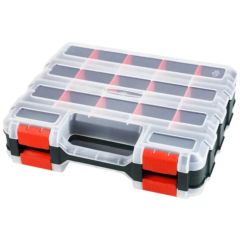 Handheld Tool Box Organizer Sets  Compartment Small Parts Boxes Large Capacity Thickened Plastic Hardware Tool Storage Box