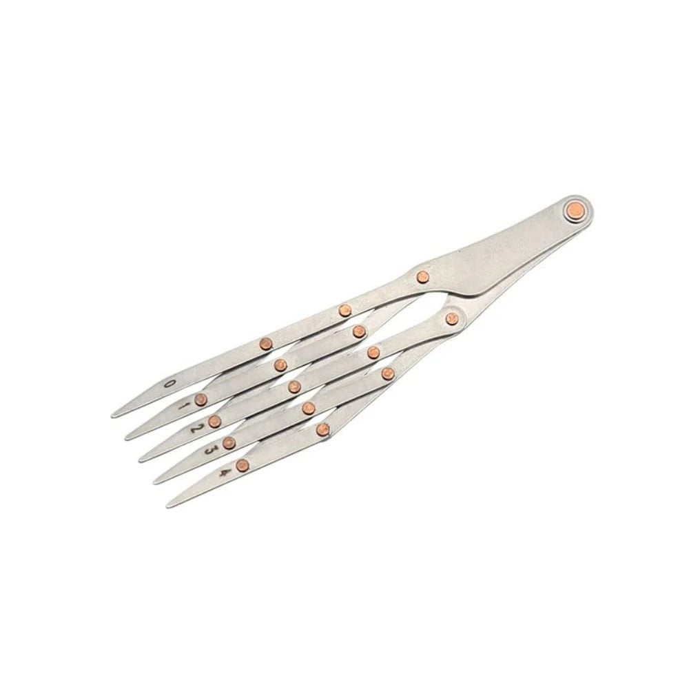 Equally Spacing Sewing Gauge Stainless Steel Quick Mark Space Divider Auxiliary Tool 5/7/11 Teeth Isometric Divider Ruler
