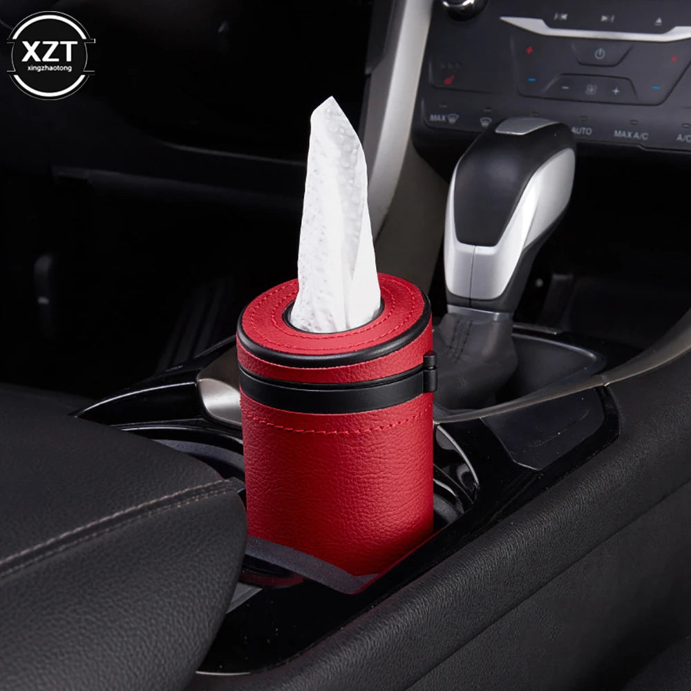 1pc Multifunction Car Tissue Box Cover Holder Auto Round Paper Tube Safety Broken Window Tissue Cup Auto Interior Accessories