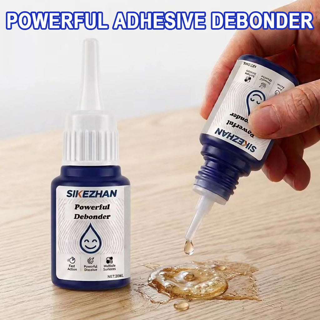 Super Glue Remover Debonder Fast Acting Multi Surface Safe Adhesive Cleaner Liquid for Plastic Glass Home Car Tape Residue 20ml