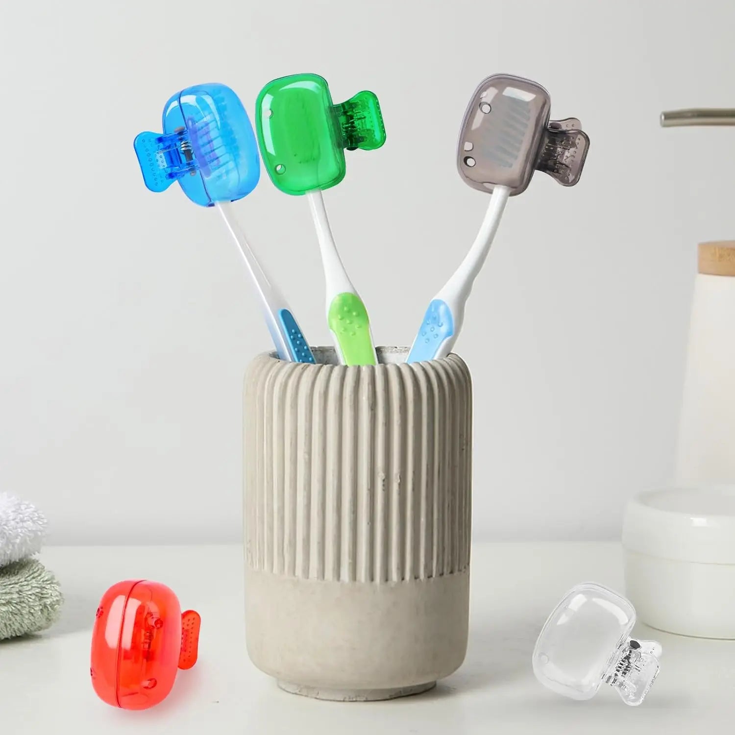 4/6/10Pcs Toothbrush Covers Portable Toothbrush Coverings Clips for Protector Toothbrush Storage Head Cap for Bathroom Travel