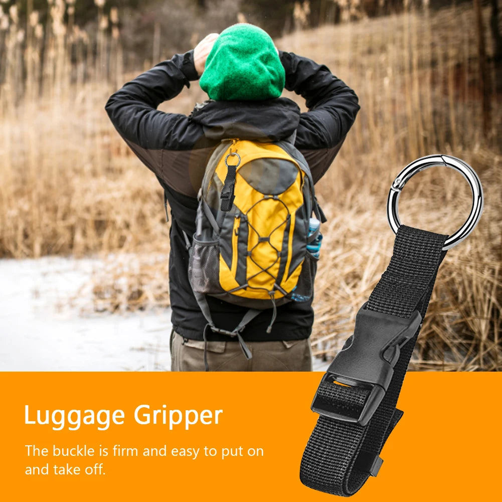 Travel Luggage Fixed Strap with Release Buckle Portable Luggage Strap Anti-Theft Backpack Jackets Gripper Travel Accessory