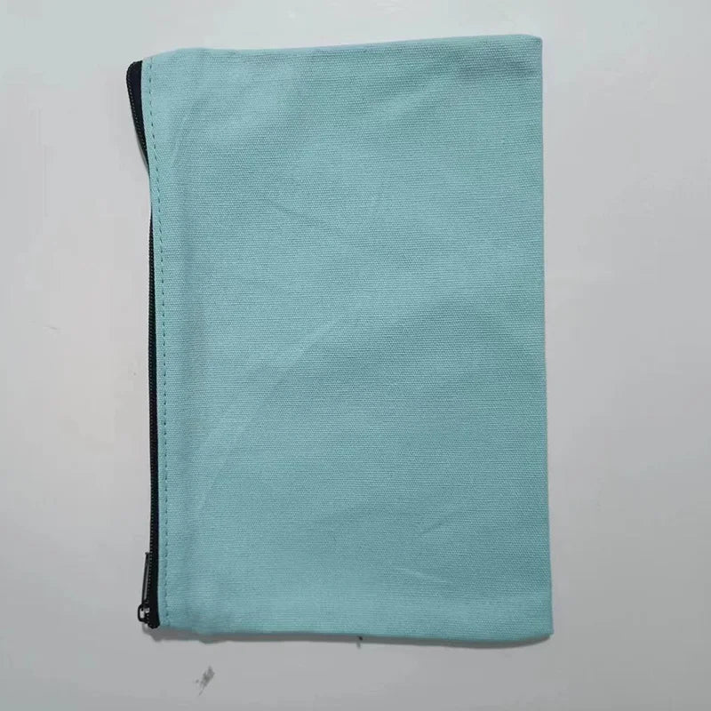 10/20/50 Canvas Zipper Bag, Stationery Packaging Bag, Change Storage Bag, Small Business Gift Bag Customizable Logo