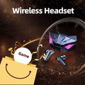 Bluetooth Gaming Earphone - Wireless Headset for Video Game Console Mobile Phone - Comfortable In-Ear Headphones with Mic