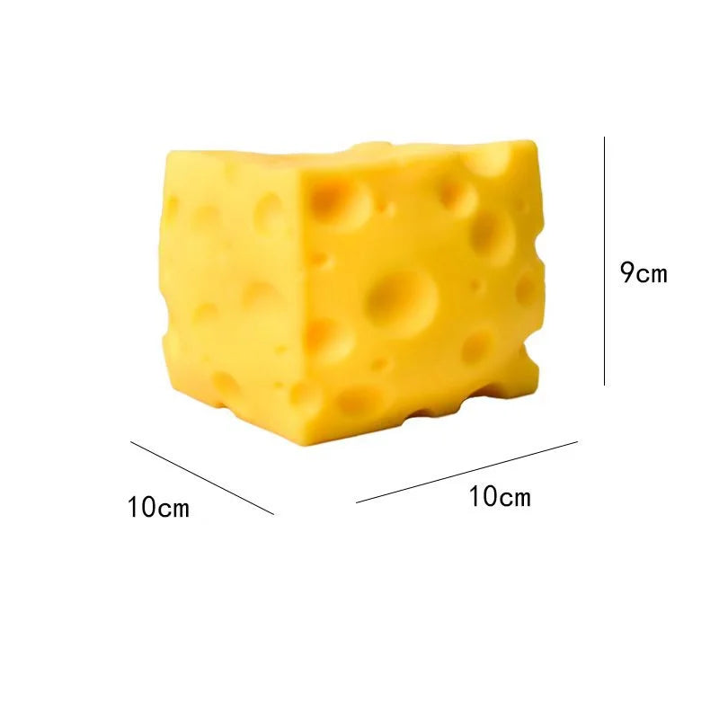 Squishy Square Cheese Squeeze Toys Slow Rebound Push Stress Relief Sensory Toy Soft Butter Cheese Fidget Toy Christmas Present