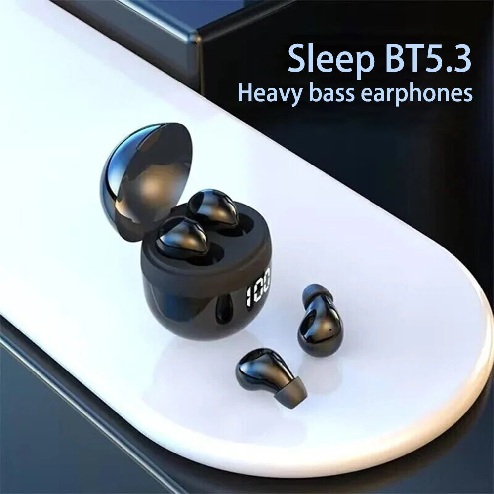 SK18 Heavy Bass Earphones TWS Wireless Bluetooth Headset With Mic Smart Touch Headphones Invisible Mini Noise Reduction Earbuds