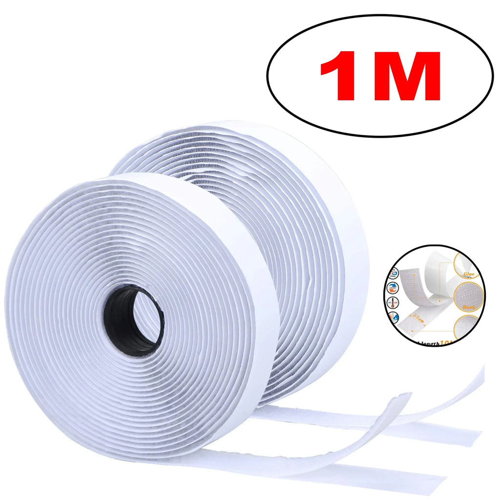1-25M Velcros Self Adhesive Hook And Loop Tape Fastener House Diy Magic Tap Auto Adhesive Strong Glue Stickers Sticker Strap