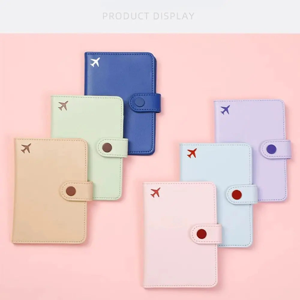 Wallet Passport Storage Bag Multi-layer Airplane Check-in Document Passport Storage Clip Anti-theft Korea Style Passport Holder