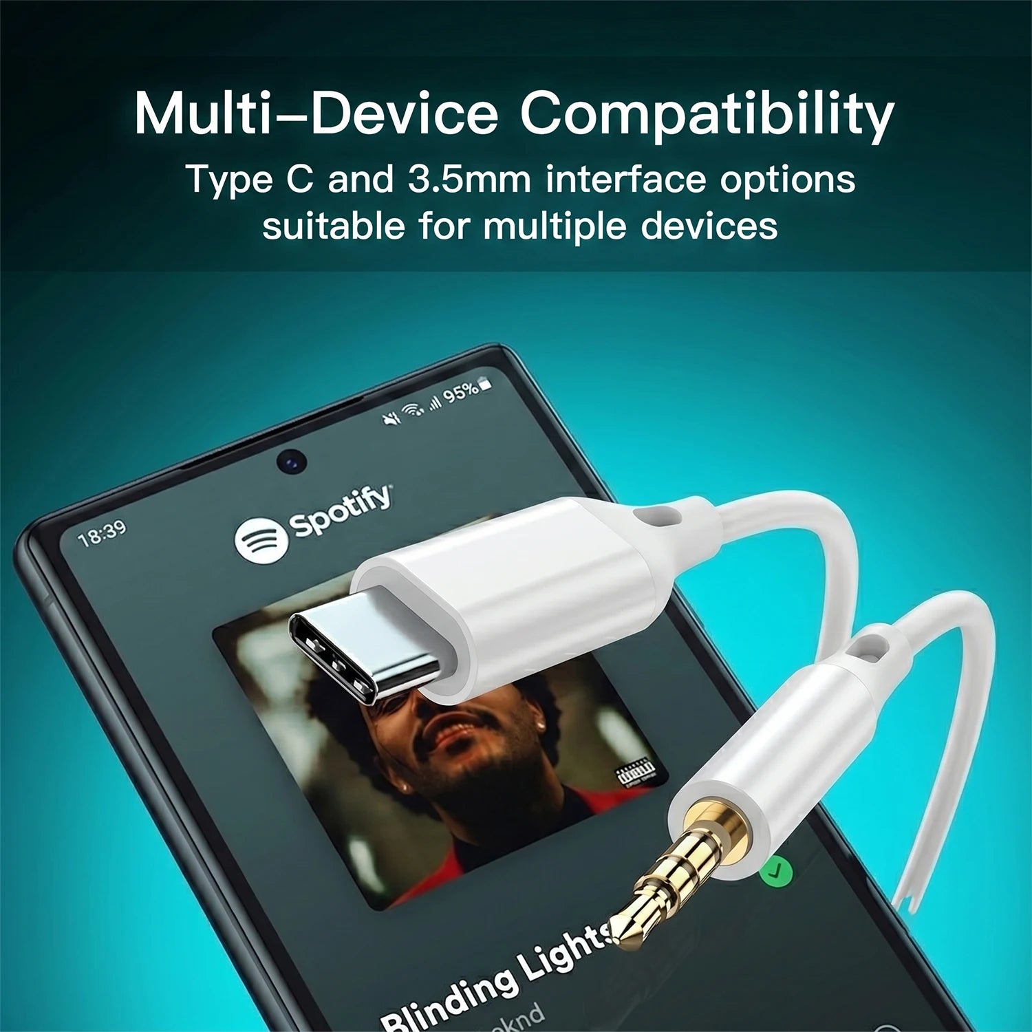 Type C Wired Headphones HiFi Bass Stereo Volume Control Headset In HD Mic Wired Earbuds For Samsung Galaxy S26 S25 S24 Earphones