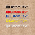 Custom Text Stickers For Instagram Twitter YouTube Facebook  and So On  Decals car Rear Windshield Motorbike Drop Shipping