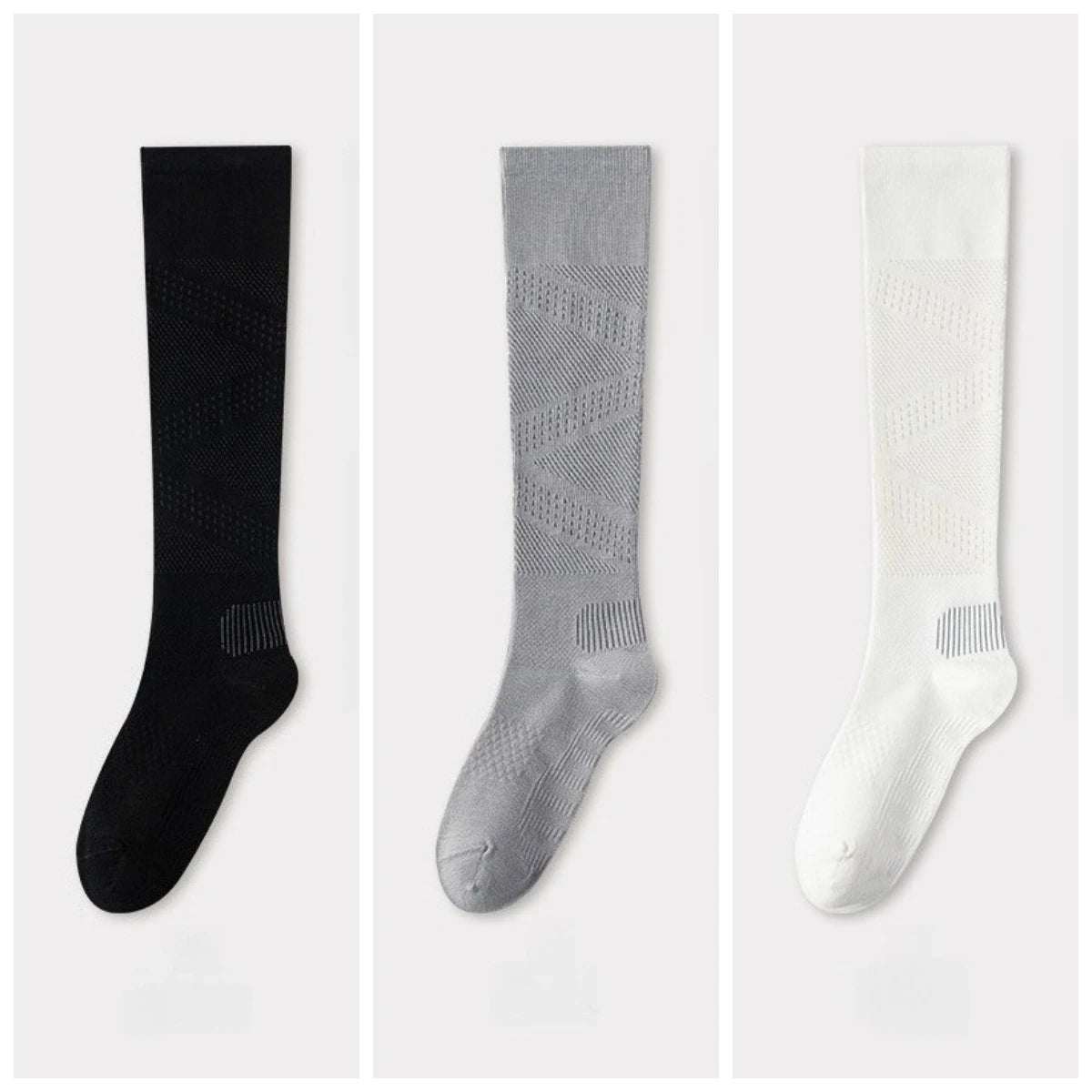 1/3 Pairs Women Summer Thin Mesh Knee High Compression Socks Anti-Odor Athletic Socks Tennis Running Yoga Sports Socks Stockings