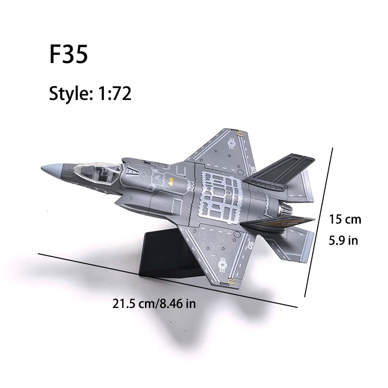 Assembly Toy Plane Model B-2 Er F22 A10 SU57 Fighter AH-64 Helicopter Aircraft Building Blocks Toy Military Collection Gift