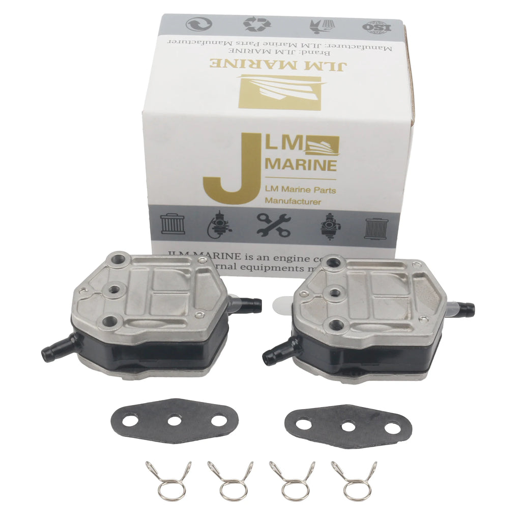 JLM Marine Fuel Pump Assembly for Mercury Mariner Outboard 15 20 25 30 40 55 HP 2-Str Motor 81328M 84139M 84651M 853729A1 93045M