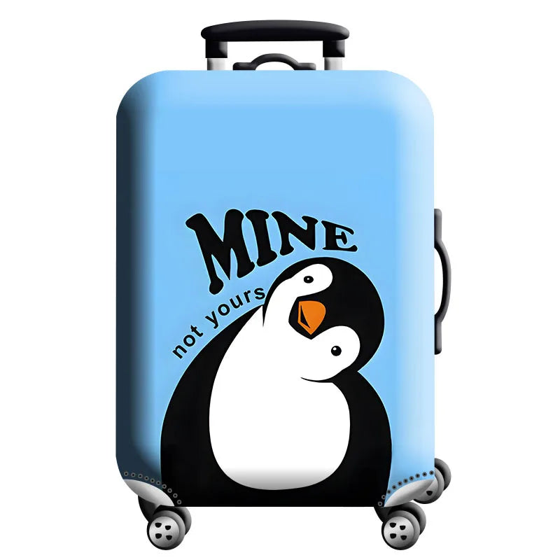 Thick Elastic World Map Luggage Protective Cover Zipper Suit For 18-32 inch Bag Suitcase Covers Trolley Cover Travel Accessories