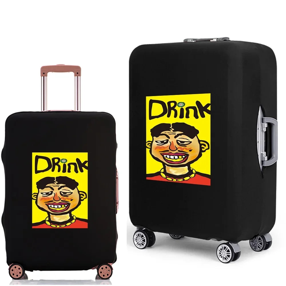 Luggage Case Suitcase Protective Cover 2022 New Funny Pattern Travel Elastic Luggage dust-proof Cover Apply 18-28 Suitcase