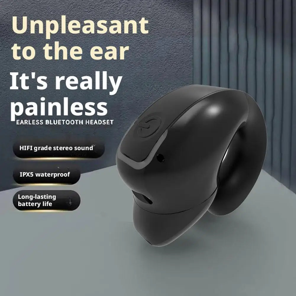 Earphone Clip Wireless Bluetooth Headphone Bone Conduction Headset High Quality TWS Auriculares Sport Noise Canceling With Mic