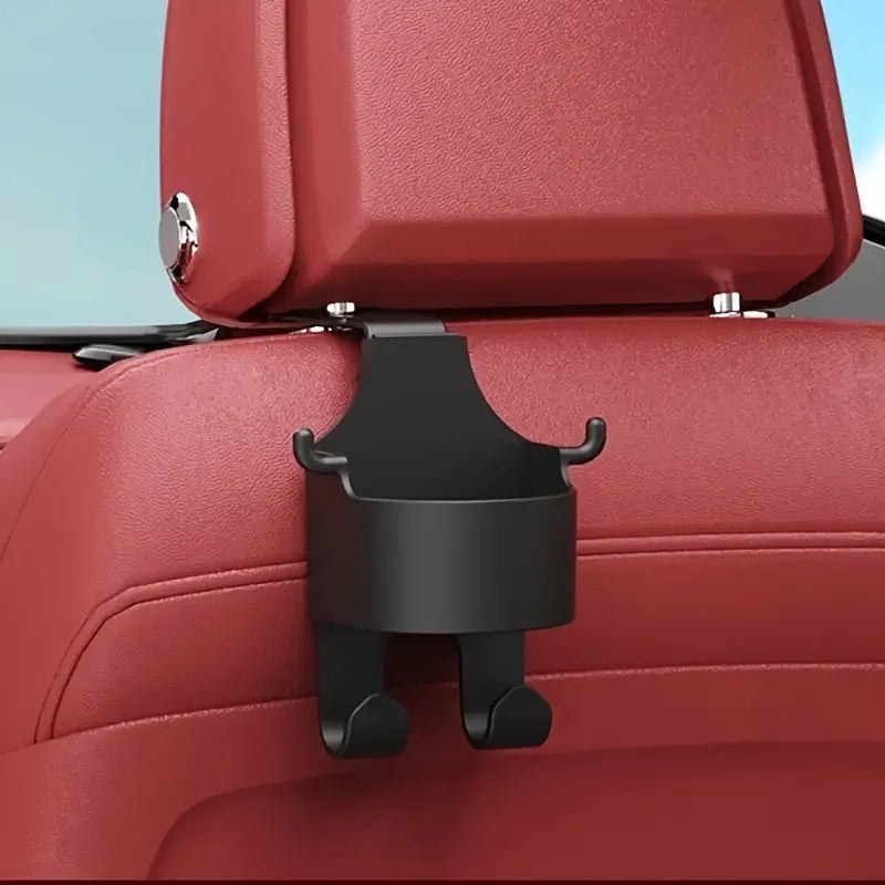 Multifunctional Car Seat Back Organizer with Hooks Cup Holder And Storage Box Durable Sturdy PP Material