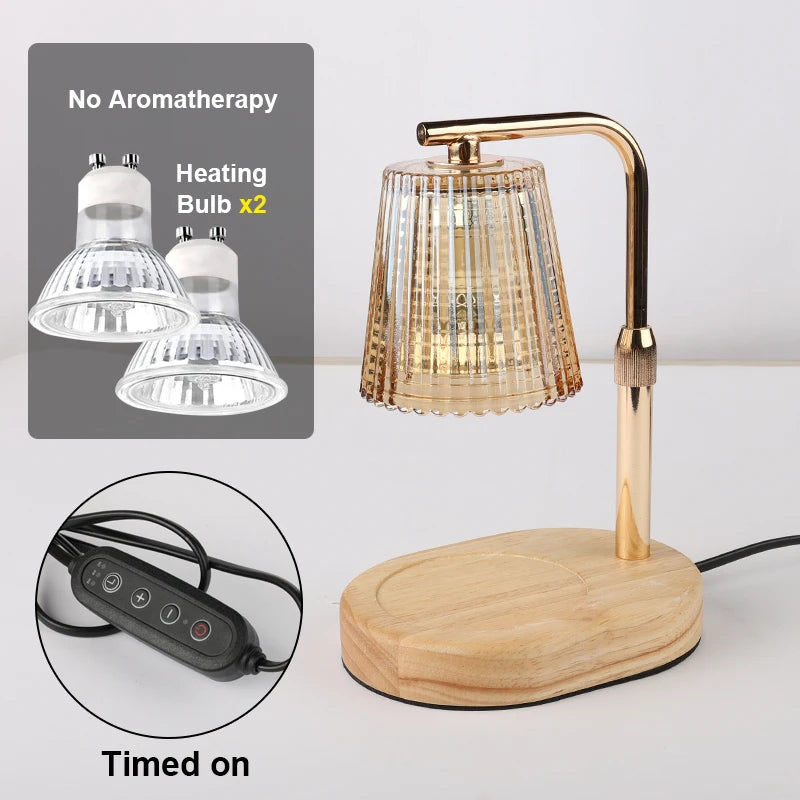 50WCandle Warmer Lamp with Timer Dimmable Candle Lamp Warmer Glass Candle Warmer Adjustable Candle Light Cozy Bedroom Home Decor