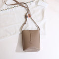 Cross border premium soft leather crossbody women's phone bag 2026 new commuting simple shoulder bucket bag small bag