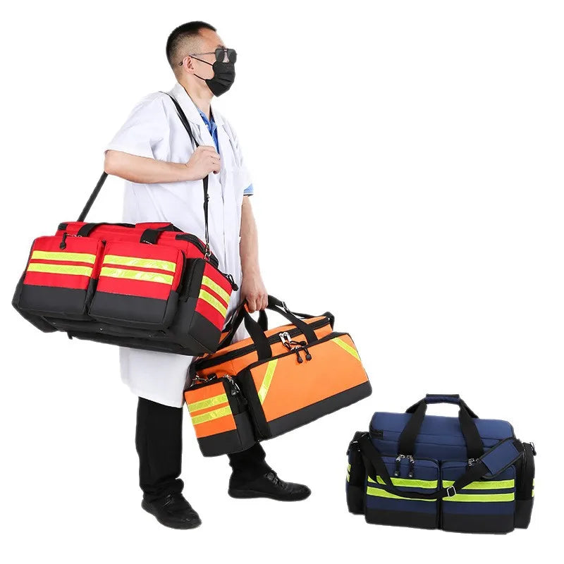 Outdoor 1200D First Aid Kits Waterproof Large Capacity First Aid Shoulder Bag Tear Resistant Oxford Cloth Medical Emergency Kit