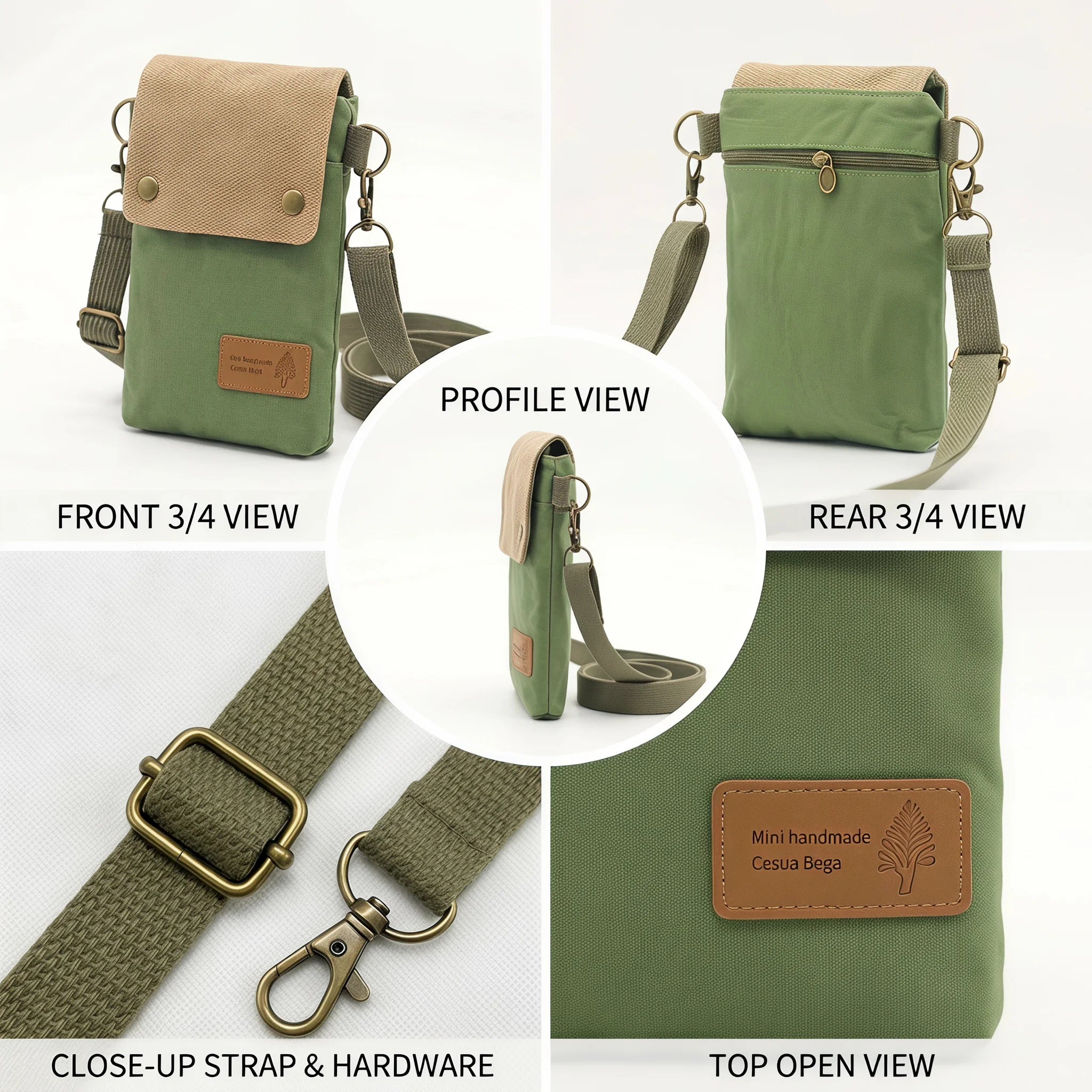 Pomelo Best Lightweight Casual Cell Phone Crossbody Bag Multi Pocket Snap Flap Shoulder Bag for Women Travel