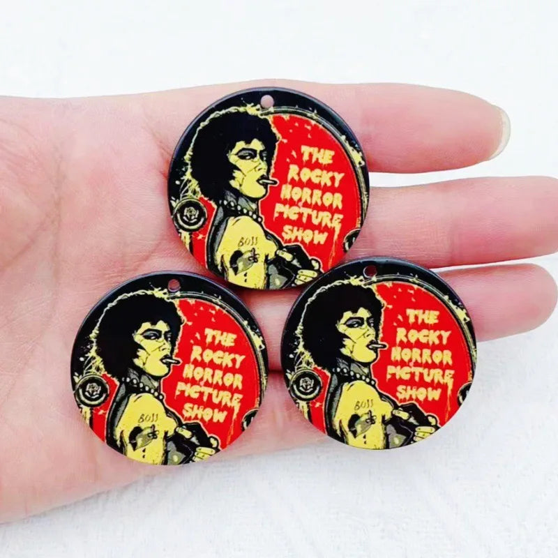 10pcs acrylic cartoon character jewelry necklace bracelet earring pendant DIY jewelry accessories craft supplies