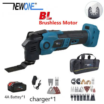 NEWONE 18V Brushless Quick release Oscillating tool Multi functional tool Renovator Electric trimmer Compatible for LXT 18V