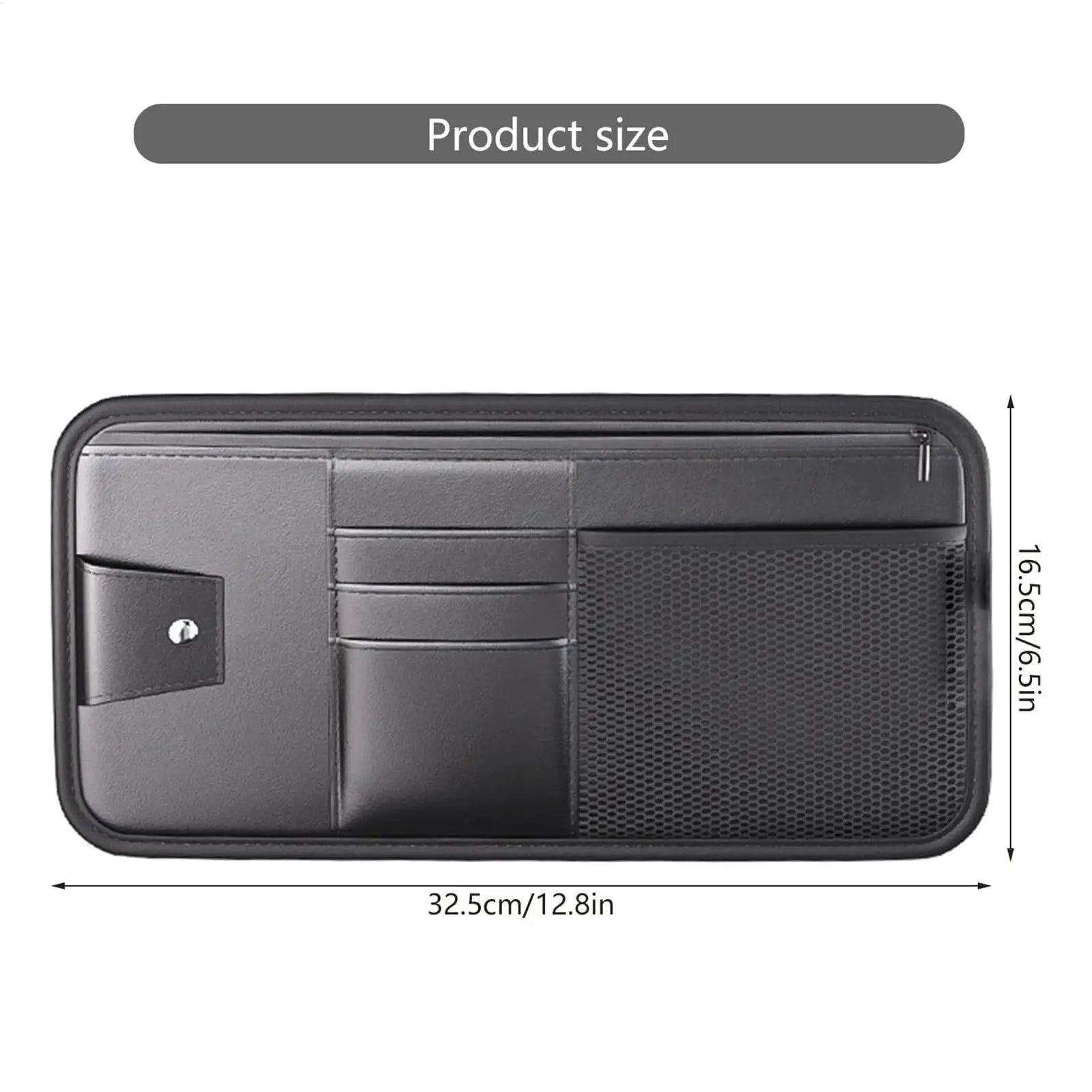 Car Visor Organizer Universal Auto Interior Storage Truck Visor Organizer Pouch For SUV Sedan Truck Driving License Insurance