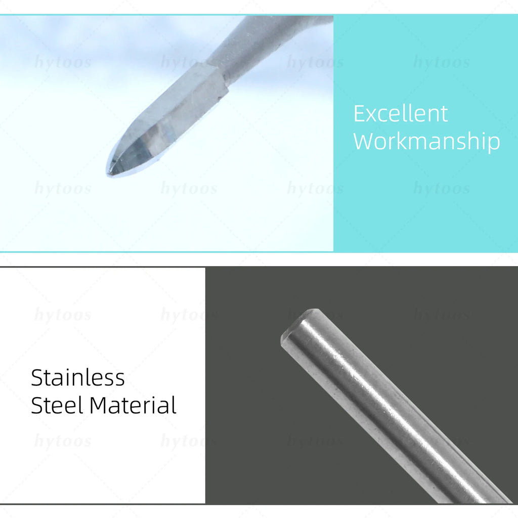 HYTOOS Hexagon Carbide Nail Drill Bits Cuticle Cleaner Flame Bit for Nail Drill Pro Manicure Dead Skin Removal Nail Prep Tools
