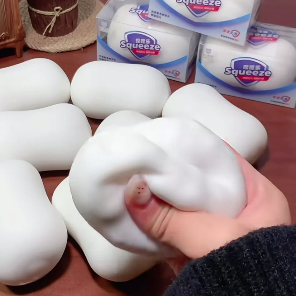 ASMR Crunchy Soap Ball Squishy Stress Ball Filled Soft Squeeze Fidget Toy Anti-Stress Anxiety Relief Hand Decompression Toy