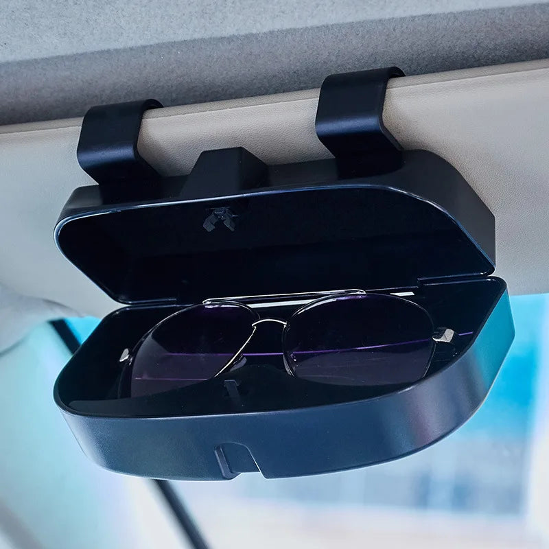 Car Mounted Eye Box, Car Supplies, Sun Visor, Eyeglass Frame, Multifunctional Sunglasses Box, Storage Box, Buckle Type