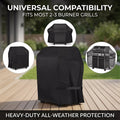Multi-Size Universal Grill Cover Heavy-Duty Grill Cover,210D Oxford Polyester, Fits All Grills (Weber/Brinkmann/Char Broil etc.)