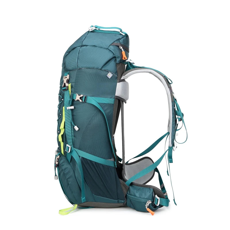 45+5L Suspension Outdoor Hiking Backpack Camping Breathable Backpack Multi-Functional Climbing Sports Backpack