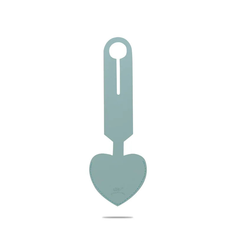 Creative Heart Shaped Leather Luggage Tag Write On Boarding Pass ID Tag Travel Gift