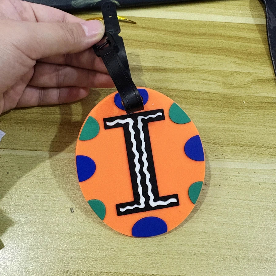 1 piece of capital letter luggage tag, station airport check-in luggage, anti loss identification tag, necessary luggage hanging