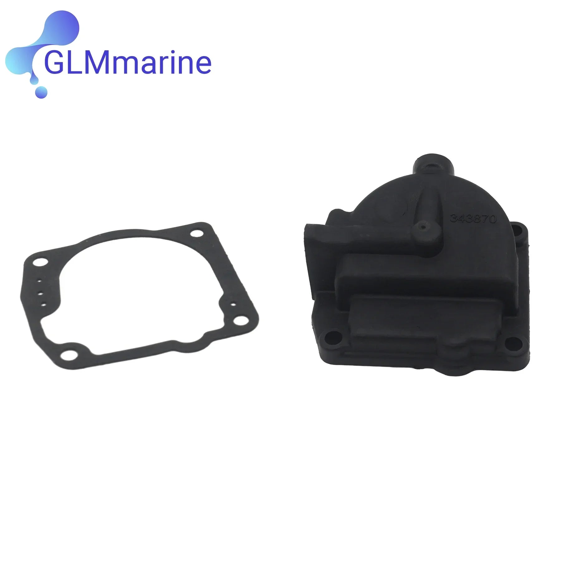 4 Set Carburetor Float Chamber Carbon Bowls with Gesket 0433000 for Evinrude Johnson 90 To 175 HP 60 Degree V4 V6 Motors 0335070